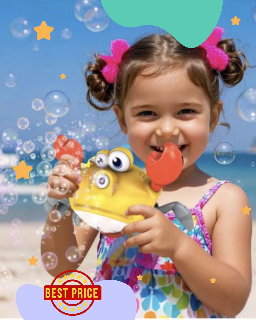 Burbujero Cangrejo con movimiento 🫧BubbleCrab Magic🦀 (Estimulación sensorial)