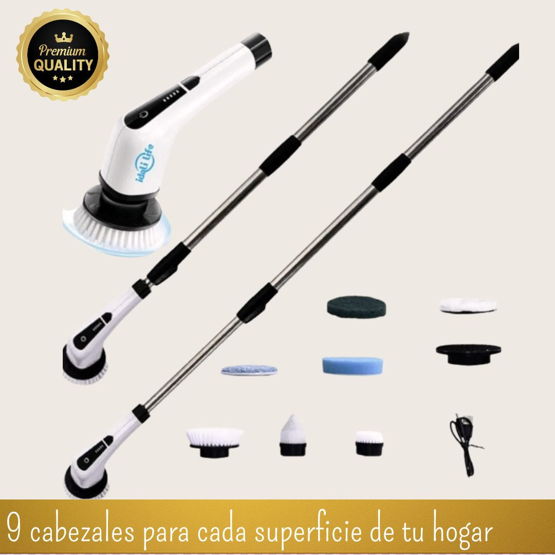 Cepillo Eléctrico de Limpieza 9 en 1 🚿PowerClean 🧼(Limpieza Profunda Sin Esfuerzo)