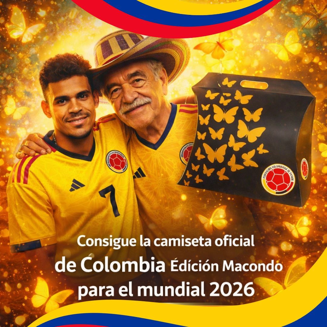 Camiseta Tricolor Col ⚽Realismo Mágico🦋 (Edición Especial en Caja Premium)