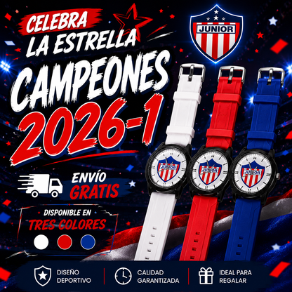 Reloj Junior ⭐ Edición Campeones 🦈🤍❤️💙 (Stock Limitado)