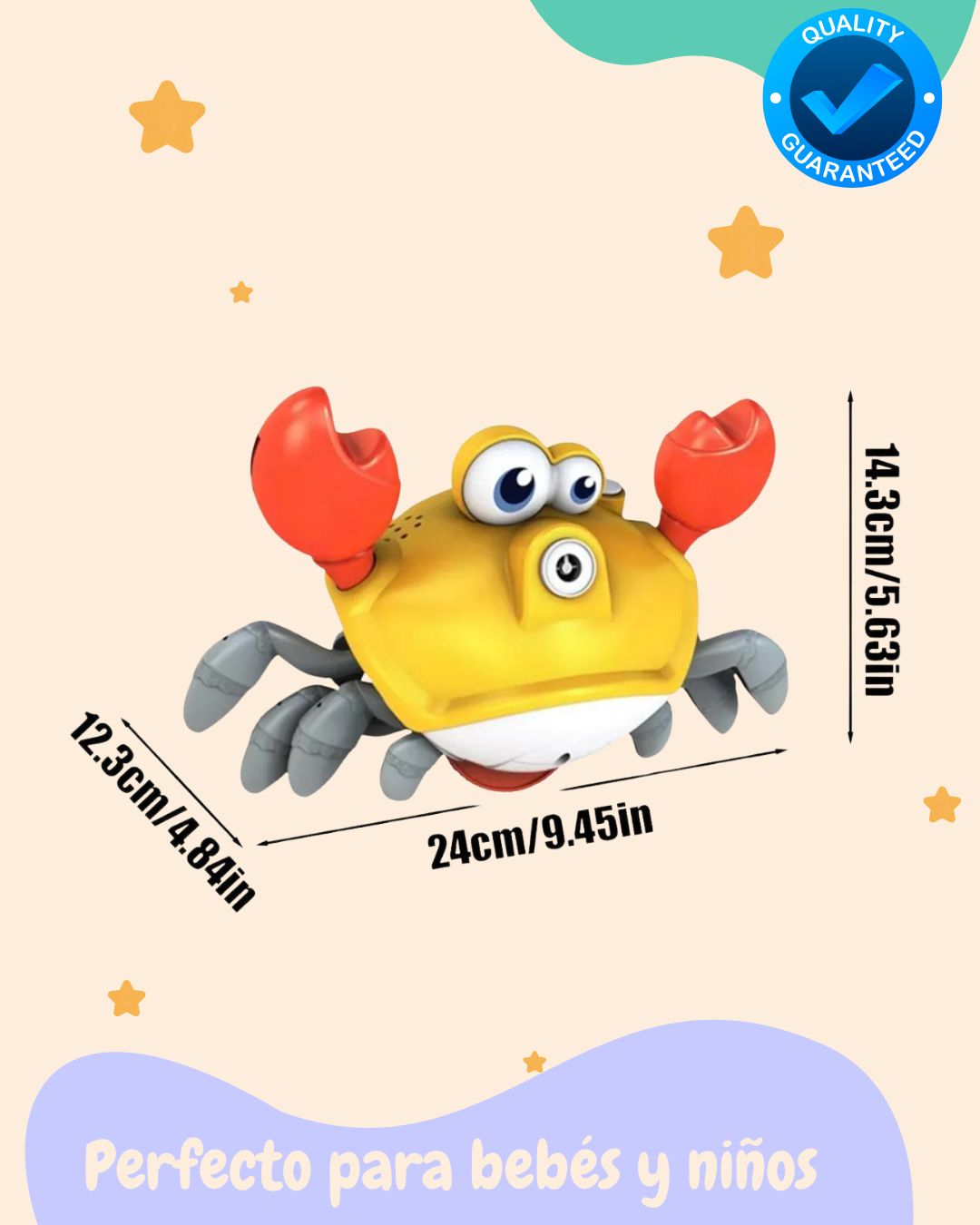 Burbujero Cangrejo con movimiento 🫧BubbleCrab Magic🦀 (Estimulación sensorial)