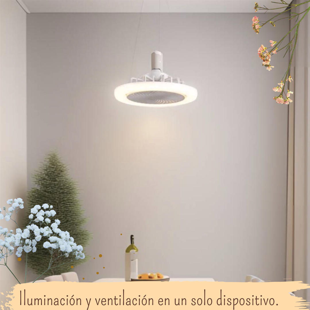 Ventilador Luz LED 2 en 1 💡EcoLight Air ✨ (Eficiente y silencioso)
