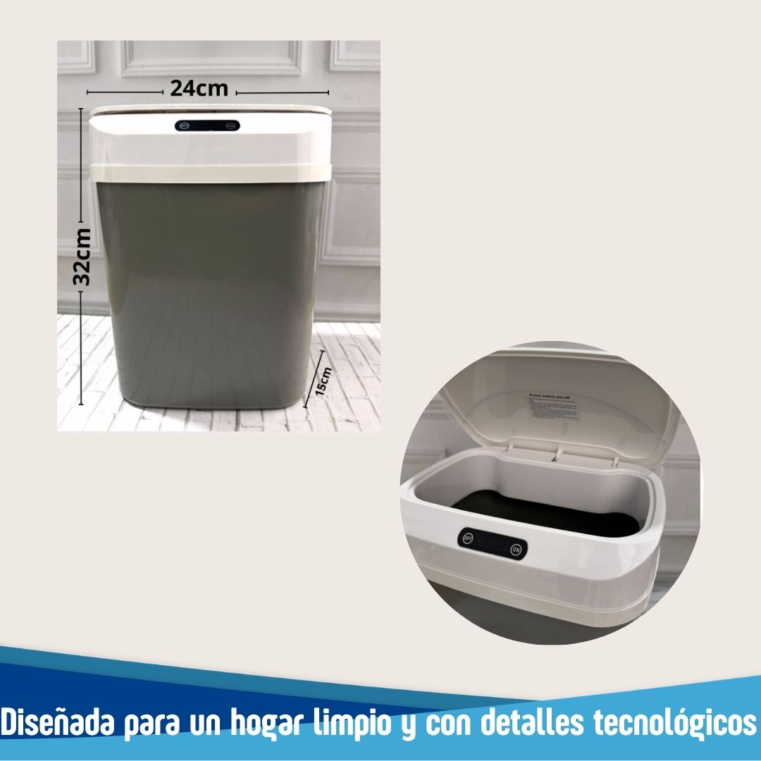 Papelera Inteligente TouchFree 🗑️ SmartOpen ✨(Apertura Automática Sin Contacto)
