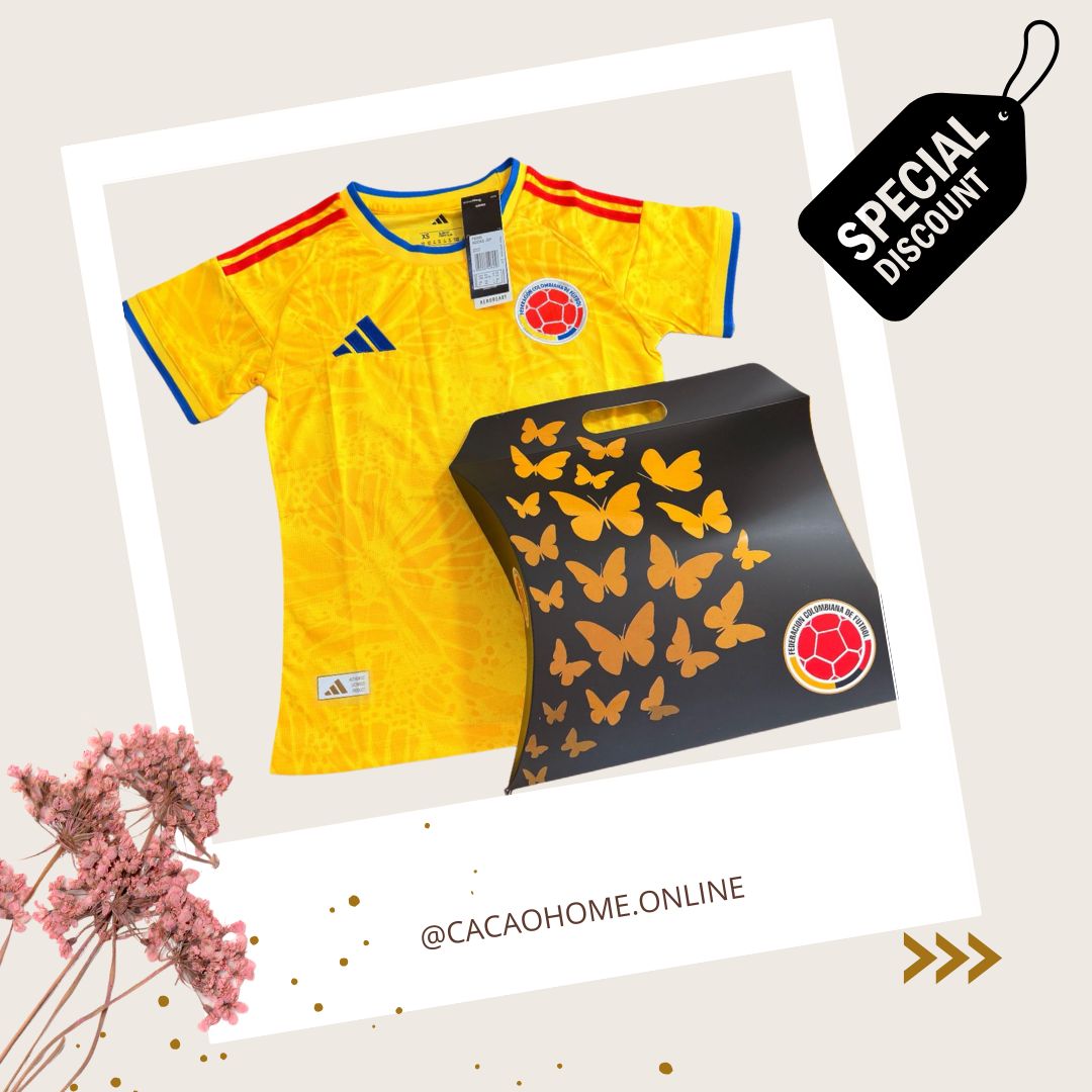 Camiseta Tricolor Colombia ⚽Realismo Mágico🦋 (Edición Especial en Caja Premium)