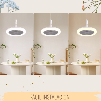 Ventilador Luz LED 2 en 1 💡EcoLight Air ✨ (Eficiente y silencioso)