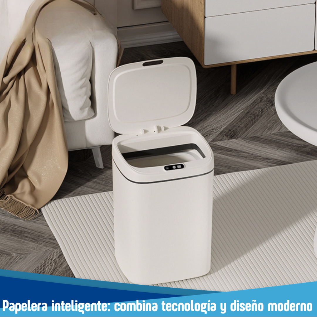 Papelera Inteligente TouchFree 🗑️ SmartOpen ✨(Apertura Automática Sin Contacto)