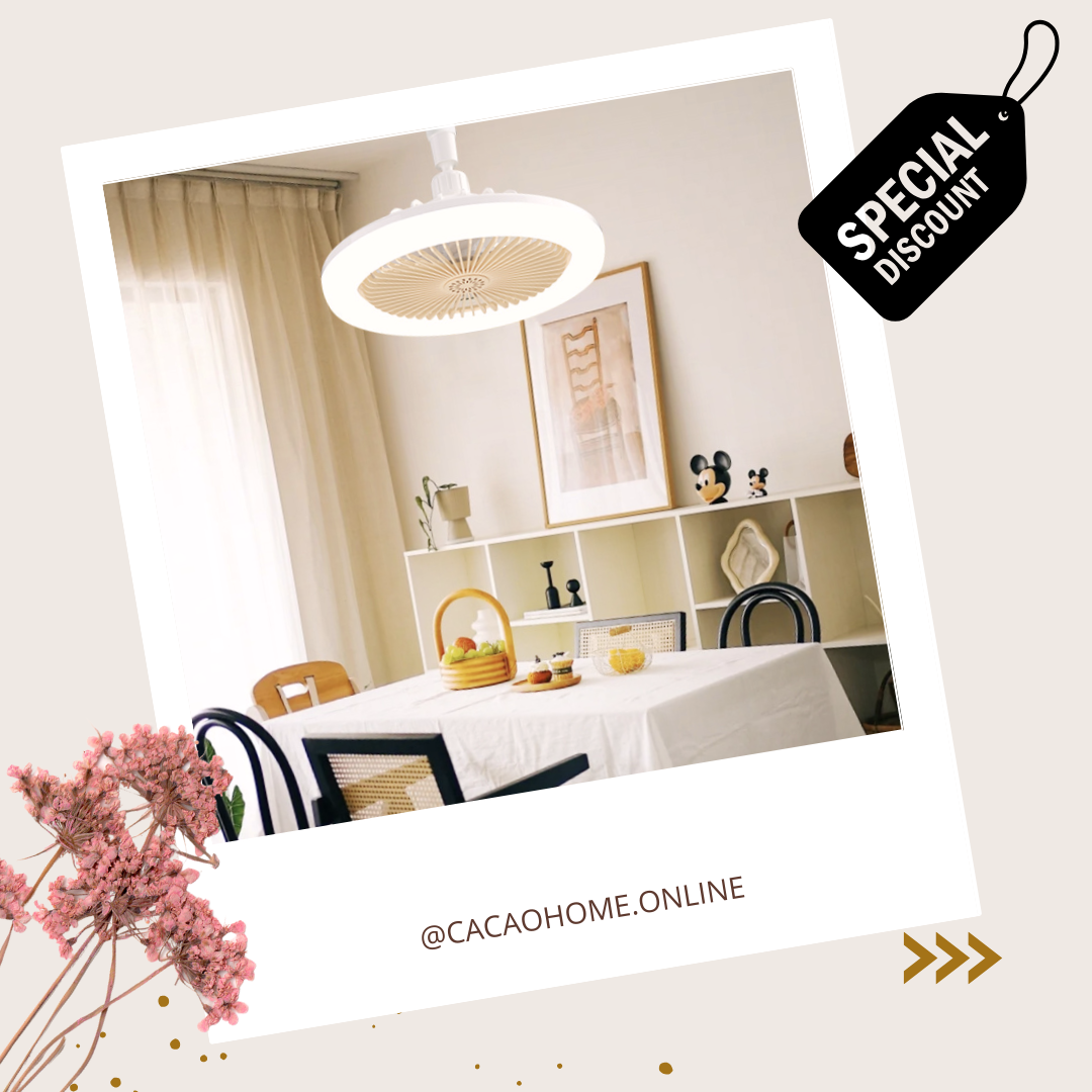 Ventilador Luz LED 2 en 1 💡EcoLight Air ✨ (Eficiente y silencioso)