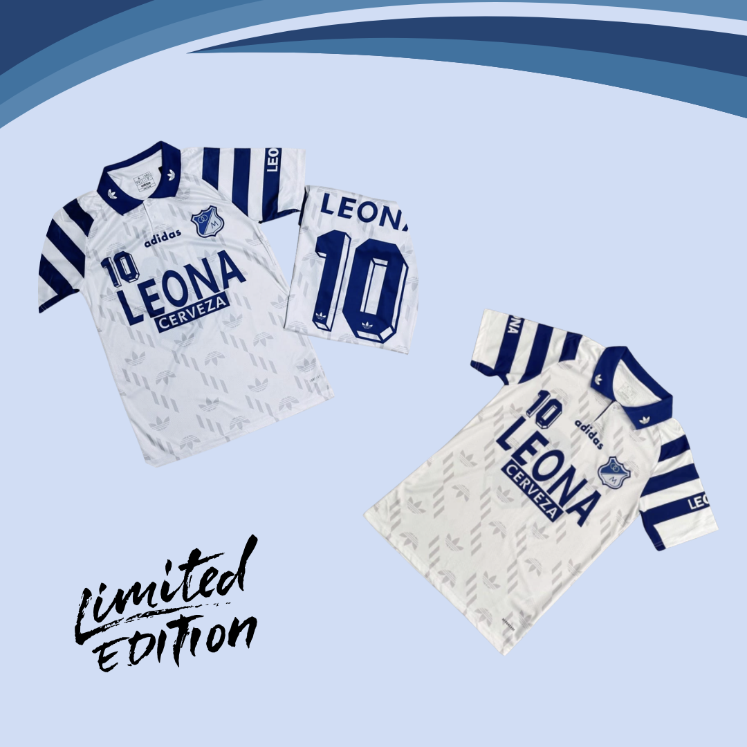 Camiseta Millos ⚽ Edición Retro LEONA 💙🤍