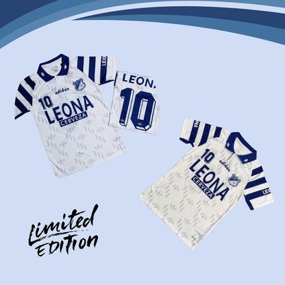 Camiseta Millos ⚽ Edición Retro LEONA 💙🤍
