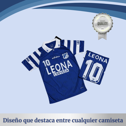 Camiseta Millos ⚽ Edición Retro LEONA 💙🤍