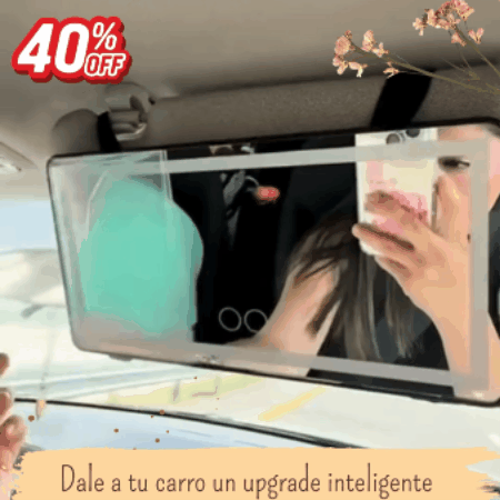 Espejo LED Portátil para Carro 💄DriveBeauty Pro✨(Luz Profesional Táctil)