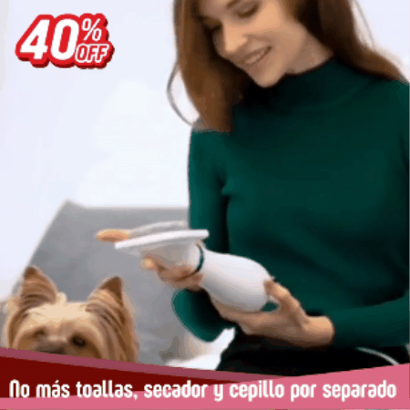 Cepillo Secador Mascotas 2 en 1 💨 CleanDry Pro🐾 (Secado y Cepillado en un Solo Paso)