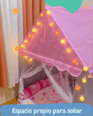 Carpa Infantil 🎪Fantasy House 🏡(Incluye cortinas decorativas)